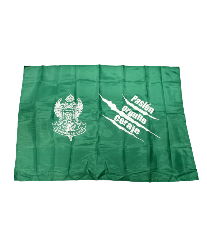 BANDERA ESCUDO CD TOLEDO Y PASION,ORGULLO Y CORAJE TAMAÑO XL