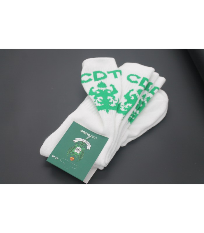 CALCETINES ESCUDO CD TOLEDO BLANCOS (PACK 2 UNDS)