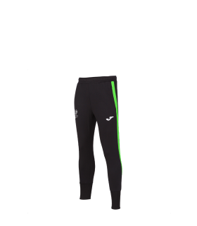 PANTALON LARGO ENTRENAMIENTO 1ER EQUIPO COLOR NEGRO/VERDE FLÚOR