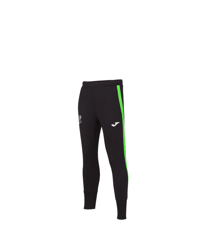 PANTALON LARGO ENTRENAMIENTO 1ER EQUIPO COLOR NEGRO/VERDE FLÚOR