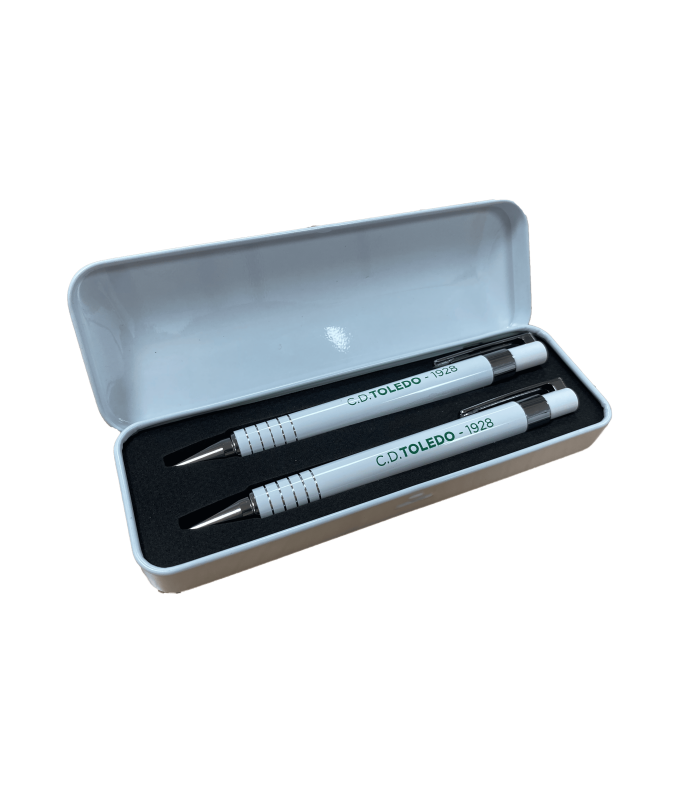 ESTUCHE LATA SET BOLIGRAFO/PORTAMINAS CD TOLEDO