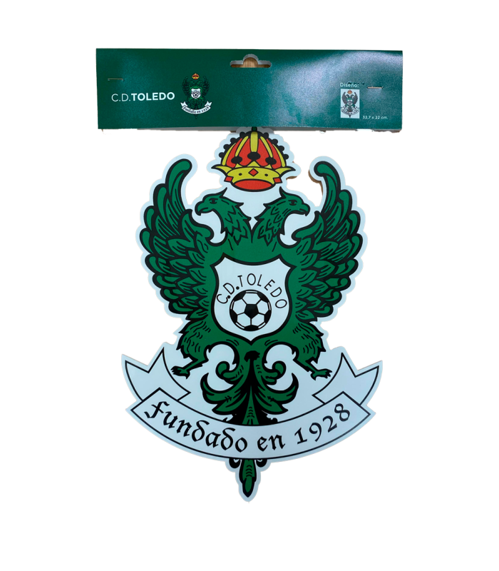 ESCUDO DE PVC CD TOLEDO Medidas :32,7 x 22 cm- Grosor: 3mm