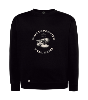 SUDADERA CLÁSICA COLOR NEGRO CLUB DEPORTIVO TOLEDO