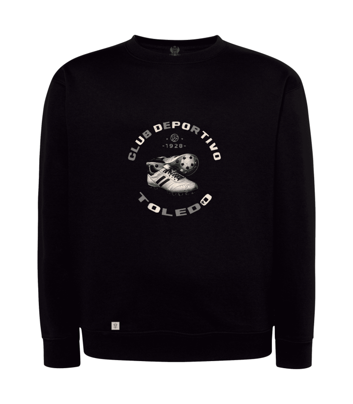SUDADERA CLÁSICA COLOR NEGRO CLUB DEPORTIVO TOLEDO