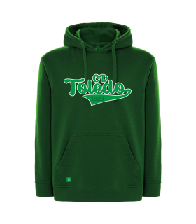 SUDADERA CAPUCHA BOLSILLO CANGURO COLOR VERDE BOTELLA C.D.TOLEDO